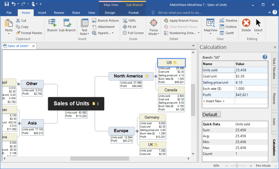 screenshot of MindView 6